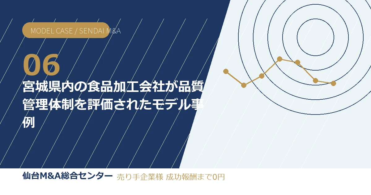 宮城県内の食品加工会社が品質管理体制を評価されたモデル事例