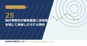設計事務所が顧客基盤と技術者を残して承継したモデル事例