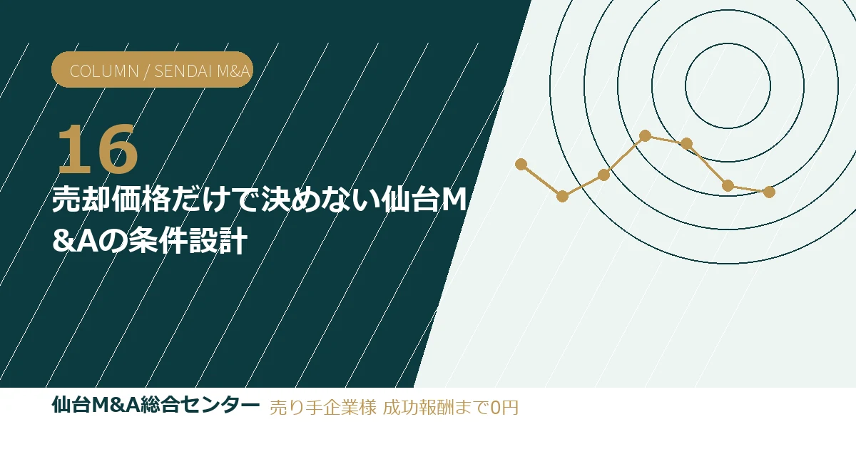 売却価格だけで決めない仙台M&Aの条件設計